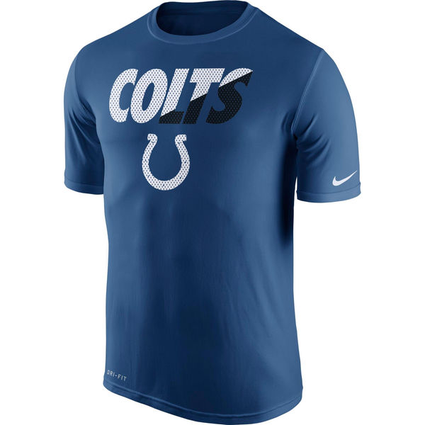 Men NFL Indianapolis Colts Nike Legend Staff Practice Performance TShirt  Royal Blue
